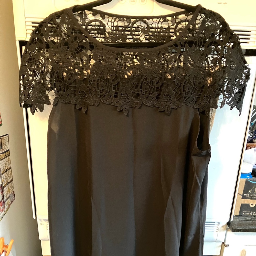 NoraCora black cocktail Lacy dress size XL